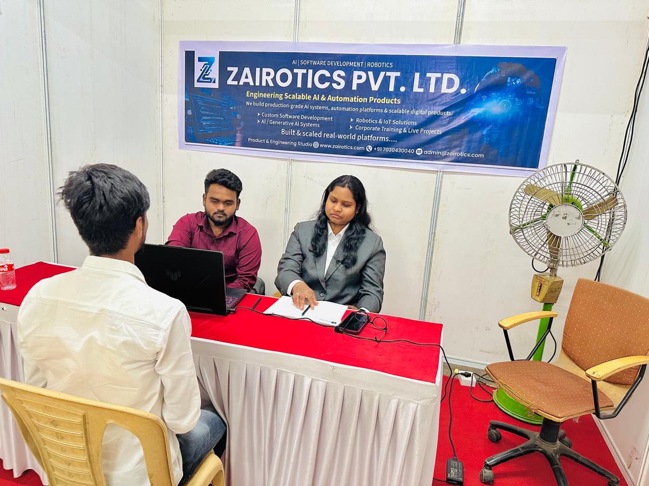 Zairotics Pvt. Ltd. at Pune Start-Up Fest ’26: Engaging with Future Tech Innovators at COEP Pune